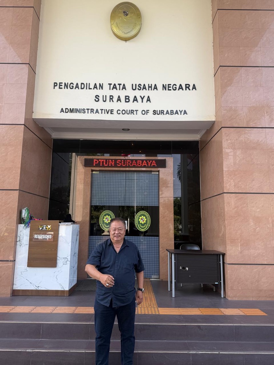 Joenus Koerniawan di Pengadilan Tata Usaha Negara Surabaya